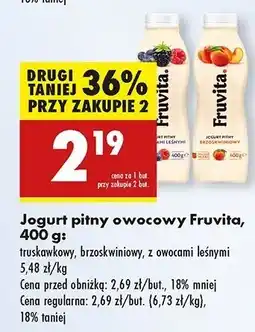 Biedronka Jogurt owoce leśne Fruvita oferta