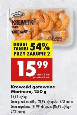 Biedronka Krewetki białe gotowane Marinero oferta