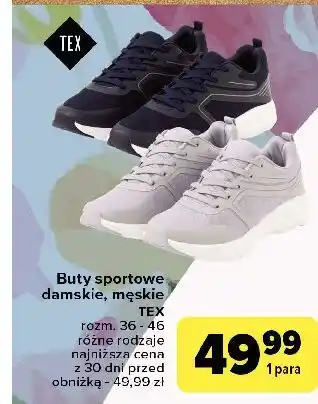 Carrefour Buty sportowe męskie 36-46 Tex oferta