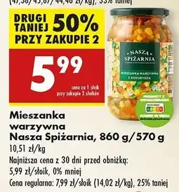 Biedronka Mieszanka warzywna z kukurydza Nasza Spiżarnia oferta