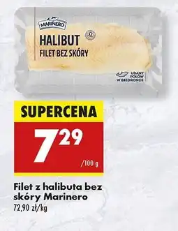 Biedronka Halibut filet bez skóry Marinero oferta