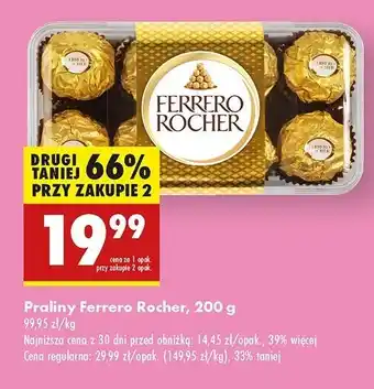 Biedronka Praliny w pudełku plastikowym Ferrero Rocher oferta