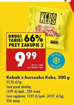 Biedronka Kebab z kurczaka Kebs oferta