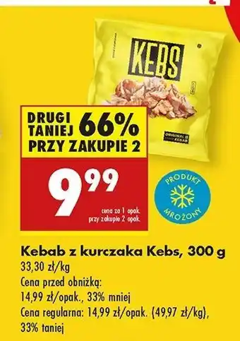 Biedronka Kebab z kurczaka Kebs oferta