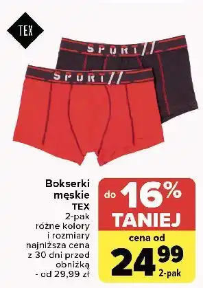 Carrefour Bokserki męskie Tex oferta