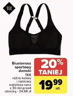 Carrefour Biustonosz sportowy damski Tex oferta