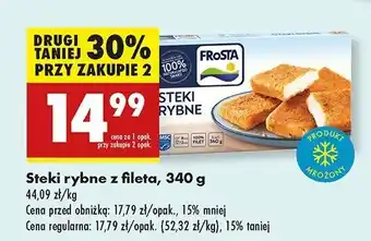 Biedronka Steki rybne z fileta Frosta oferta