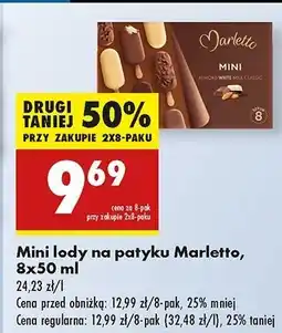 Biedronka Lody mini Marletto oferta