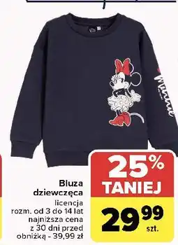 Carrefour Bluza dziewczęca 3-14 lat oferta