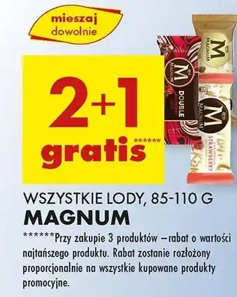 Biedronka Lód almond Algida Magnum oferta