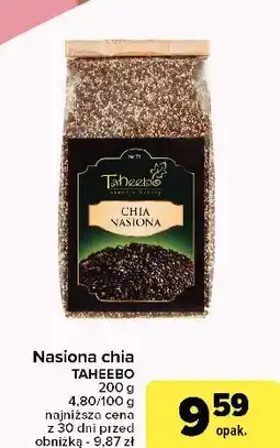 Carrefour Nasiona chia Taheebo oferta