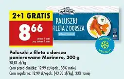 Biedronka Paluszki z fileta dorsza panierowane Marinero oferta