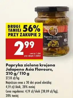 Biedronka Papryczki jalapeno zielone krojone Asia Flavours oferta