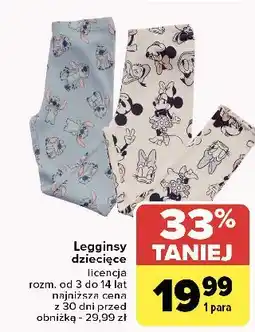 Carrefour Legginsy dziecięce oferta