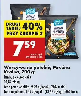 Biedronka Warzywa na patelnię po europejsku Mroźna Kraina oferta