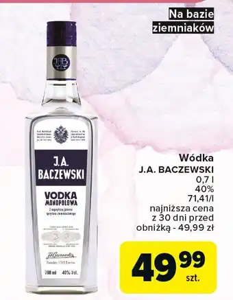 Carrefour Wódka J.a. Baczewski Monopolowa oferta