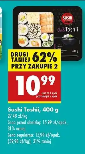 Biedronka Sushi toshii 4You oferta