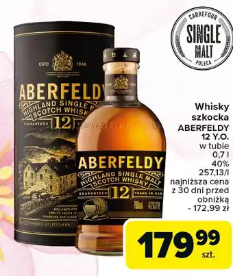 Carrefour Whisky tuba Aberfeldy 12 Yo oferta