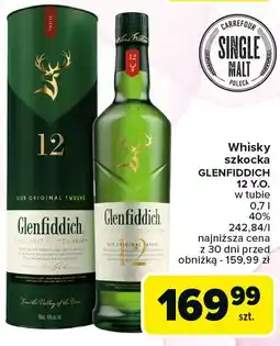 Carrefour Whisky tuba Glenfiddich 12 Yo oferta