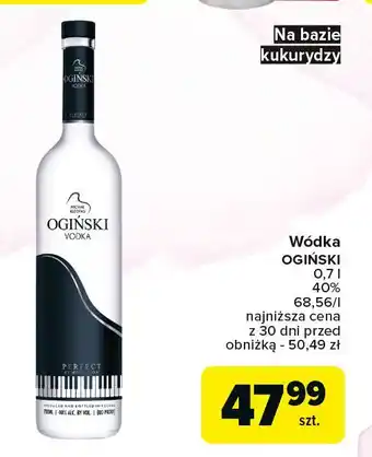 Carrefour Wódka Ogiński Vodka oferta