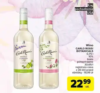 Carrefour Wino Carlo Rossi Botanicals Lavender Lime oferta