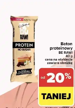 Carrefour Baton vanilla Be Raw! oferta