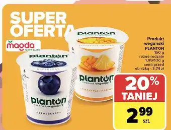 Carrefour Jogurt ananas mango Planton (Żywność) oferta