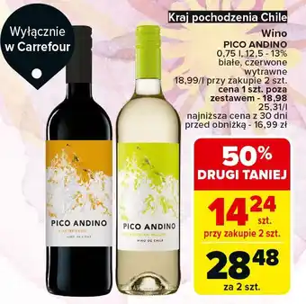 Carrefour Wino Pico Andino Sauvignon oferta