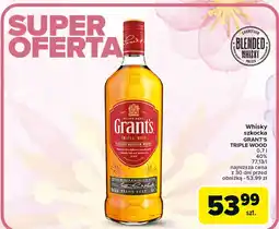 Carrefour Whisky Grant's Triple Wood oferta