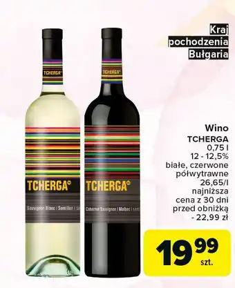 Carrefour Wino Tcherga White oferta