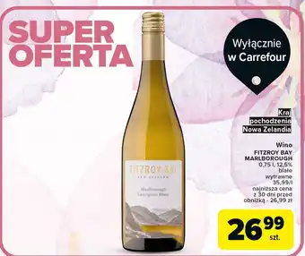 Carrefour Wino białe wytrawne Fitzroy Bay oferta