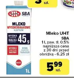 Carrefour Mleko wysokobiałkowe klasyczne 0.5% Mlekovita Sba oferta