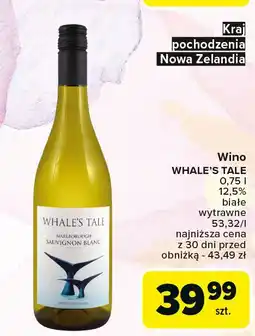 Carrefour Wino Whale's Tale Sauvignon Blanc oferta