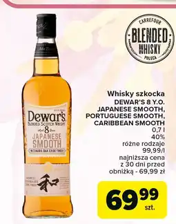 Carrefour Whisky Dewar's 8 Caribbean Smooth oferta