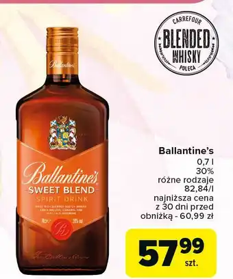 Carrefour Whisky Ballantine's Sweet Blend oferta