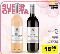 Carrefour Wino Don Raffiano Semi Sweet oferta