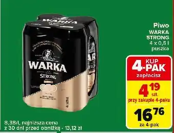 Carrefour Express Piwo Warka Strong oferta