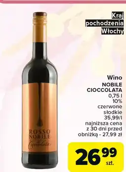 Carrefour Wino Rosso Nobile Al Cioccolata oferta