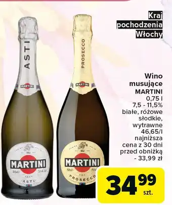 Carrefour Wino Martini Prosecco oferta