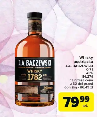 Carrefour Whisky J.a. Baczewski 1782 oferta