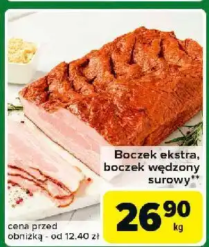 Carrefour Express Boczek wędzony surowy oferta