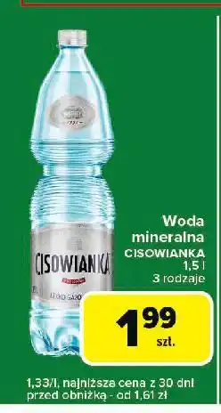 Carrefour Express Woda lekko gazowana Cisowianka oferta