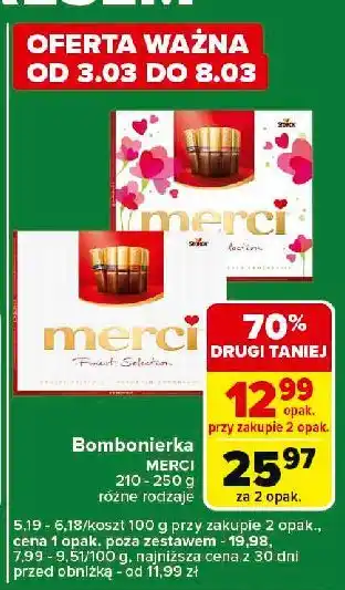 Carrefour Express Bombonierka różowa Storck Merci oferta