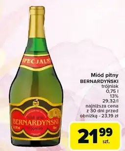 Carrefour Miód pitny Bernardyński Trójniak oferta