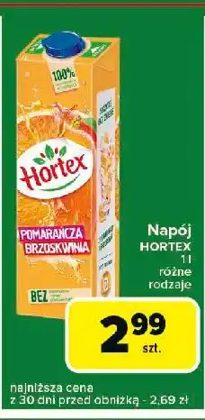 Carrefour Express Napój pomarańczowo-brzoskwiniowy Hortex oferta