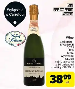 Carrefour Wino Cremant D'alsace Brut oferta