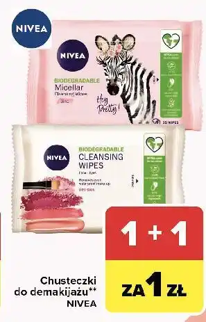 Carrefour Chusteczki do demakijażu twarzy Nivea Rose Touch oferta