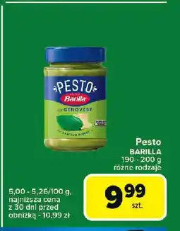 Carrefour Express Pesto genovese Barilla oferta