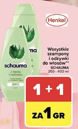 Carrefour Odżywka do włosów ziołowa Schauma 7 Herbs oferta