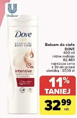 Carrefour Balsam do ciała intensive Dove Nourishing Body Care oferta